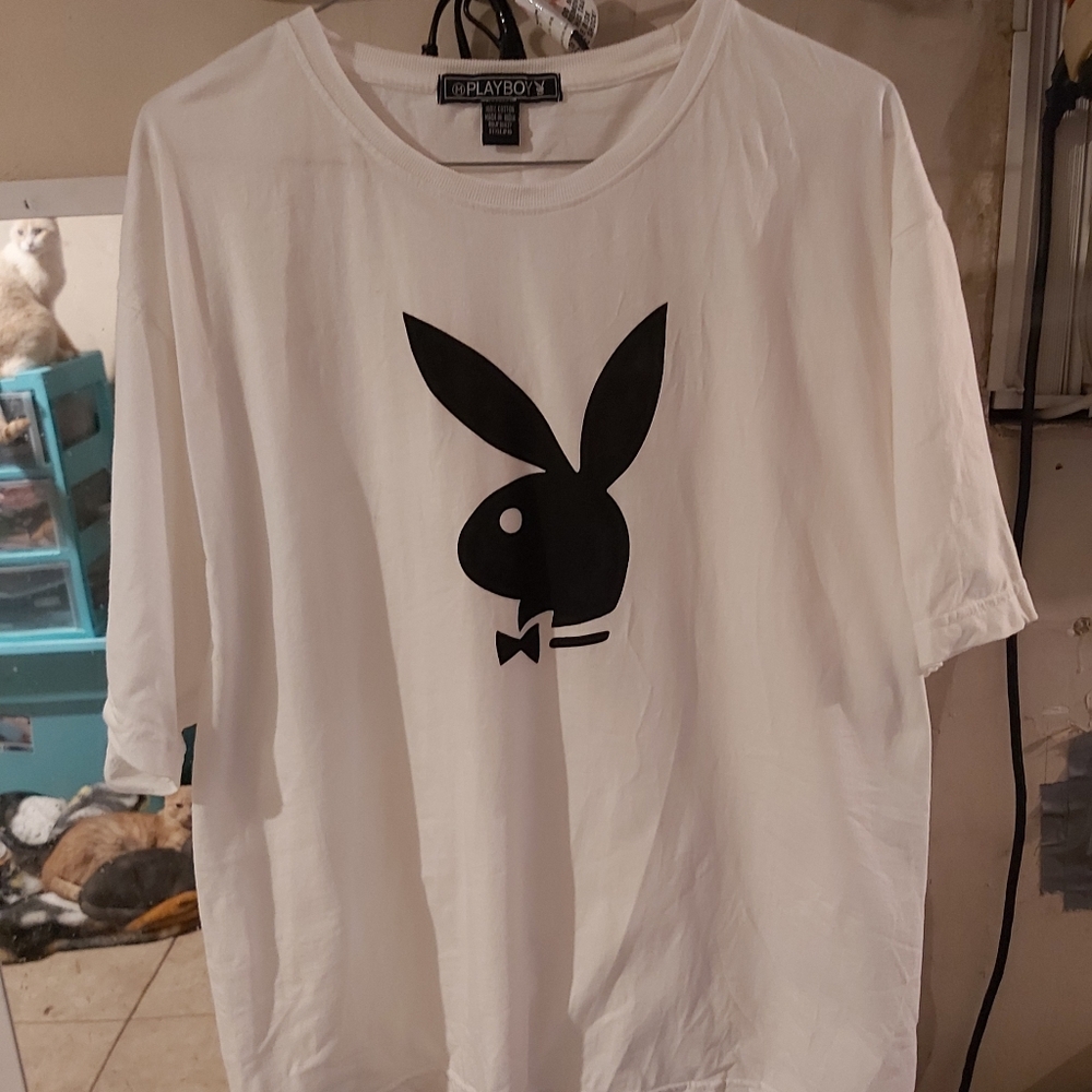 Vintage playboy white shirt